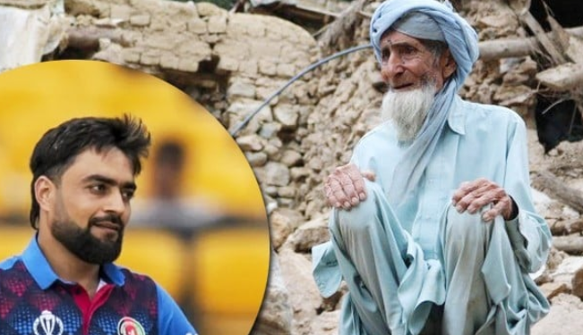 افغانستان : راشد خان کاورلڈکپ کی فیس زلزلہ متاثرین کودینےکااعلان