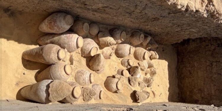 مصر کے قبرستان سے 50 صدیاں پرانی شراب دریافت