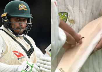 عثمان خواجہ نے اپنے بلے پر لگا فاختہ کا اسٹیکر کیوں ہٹا دیا؟ وجہ جانئے